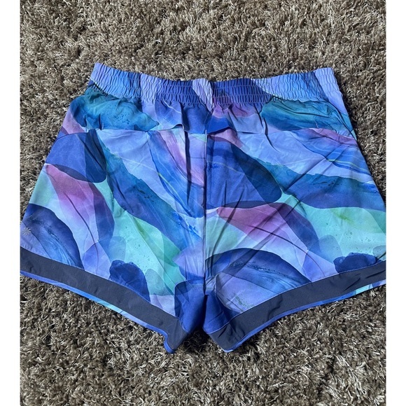 Athleta Make A Splash Printed Mesh Racer 4" Running Shorts Workout - Picture 8 of 9